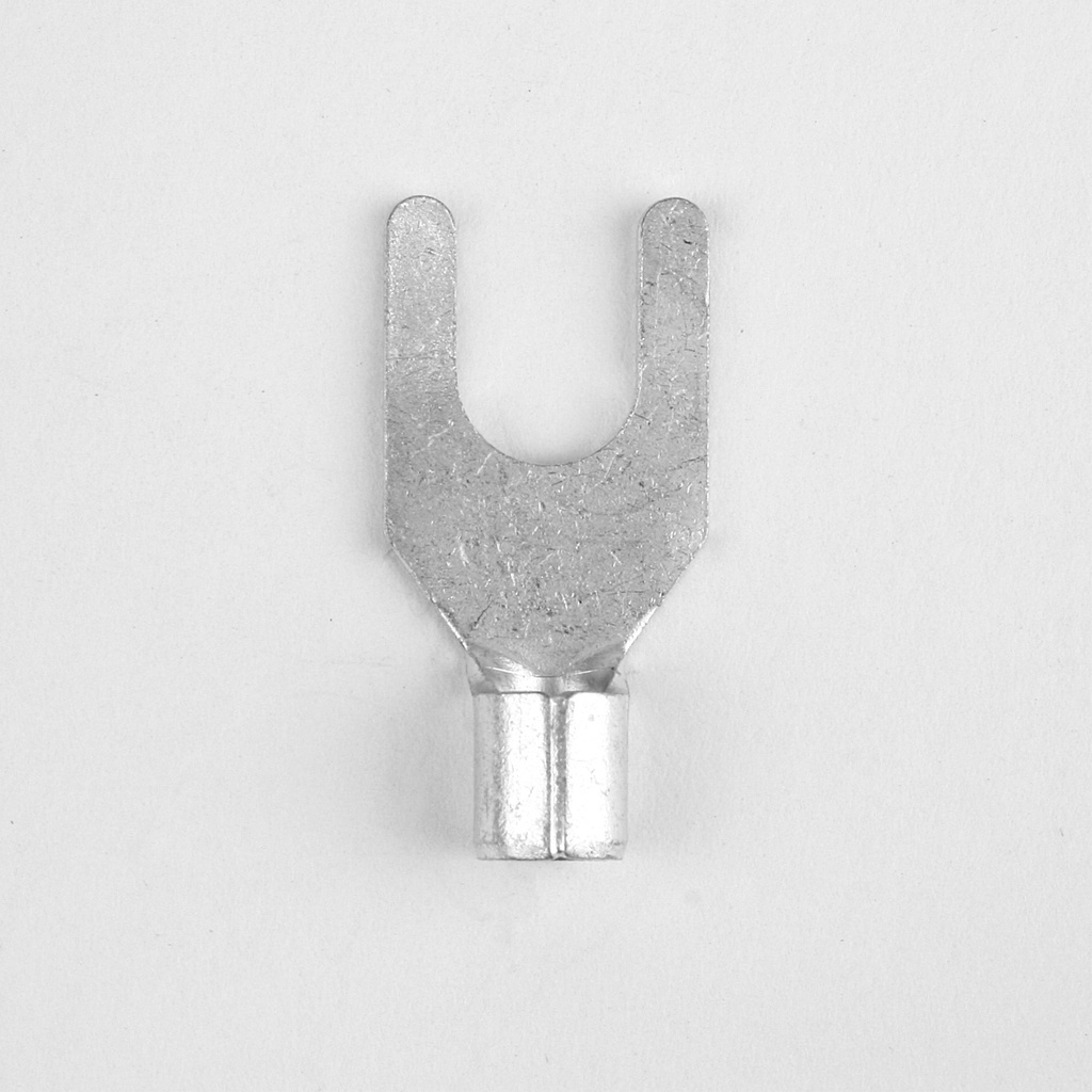 TERM SPADE 12-10 UNINS 1/4 STUD