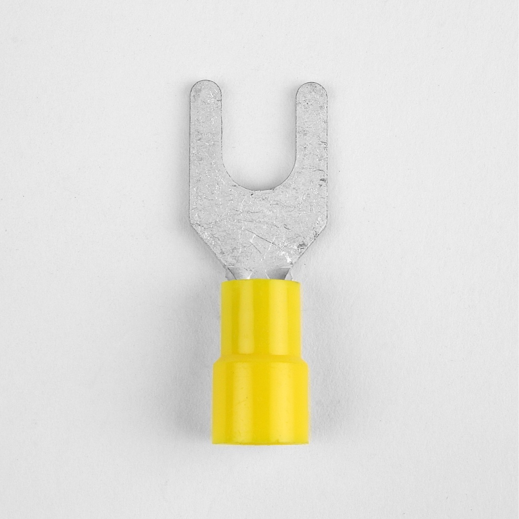 TERM SPADE 12-10 VINYL 1/4 STUD