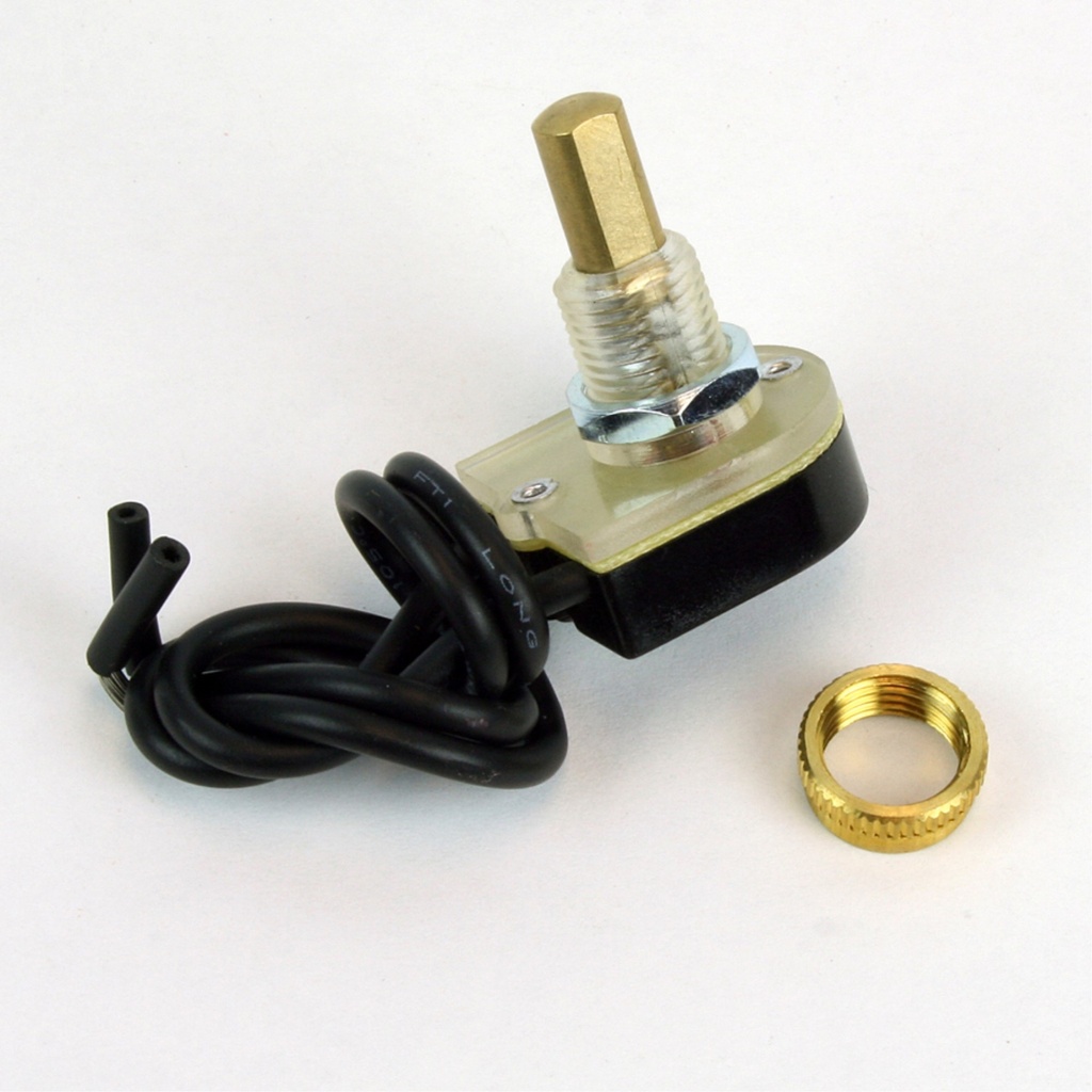 SWITCH PUSH BUTTON BRASS ON/OFF