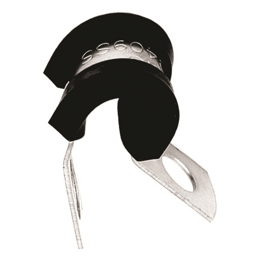 CLAMP ST STEEL RUBBER CU 2 PK