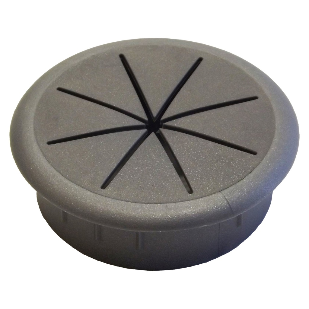 DESK GROMMETS 2 3/8" MET SILV F