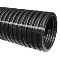 [16142119] 4x10 Non-Perforated Black Corrugated Pipe Solid ADS