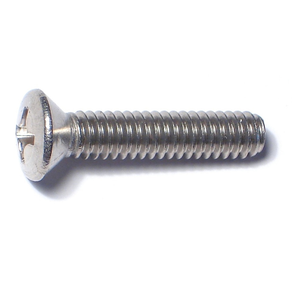 1/4-20 x 1-1/4 Ph Ov Mach Sc SS