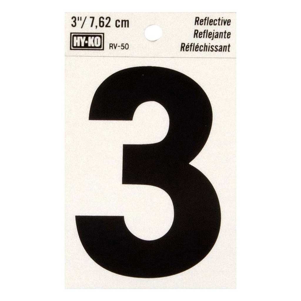 3IN REFLECTIVE NBR 3