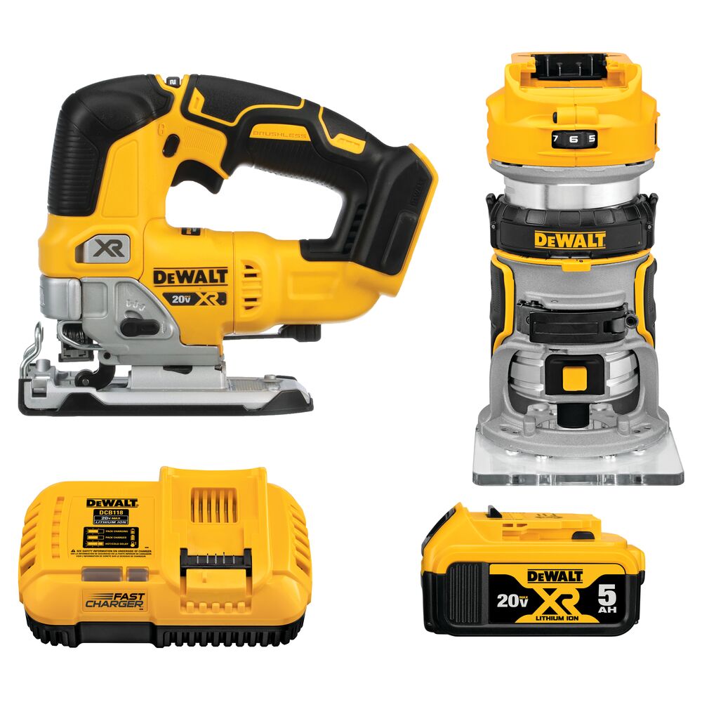 20V MAX XR 2-KIT (ROUTER/JIG SAW)
