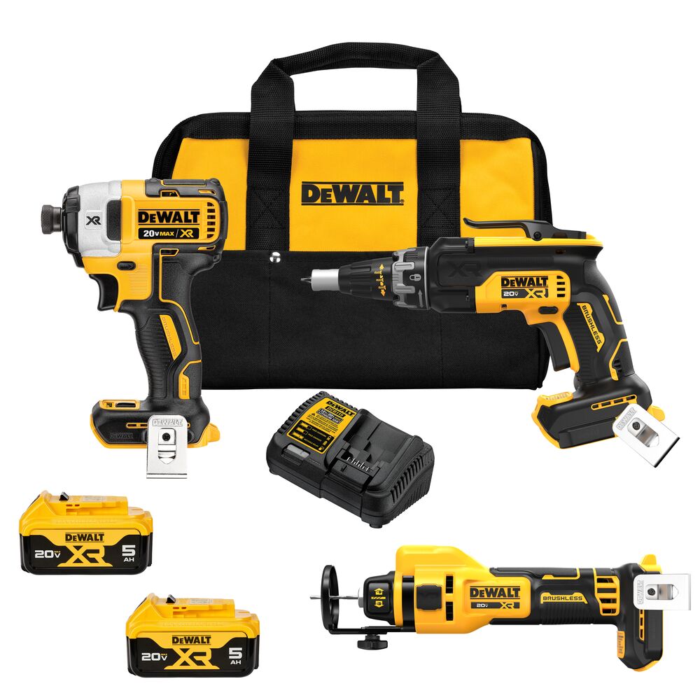 SHELL 20V MAX BL DRYWALL 3PC KIT (5.0AH