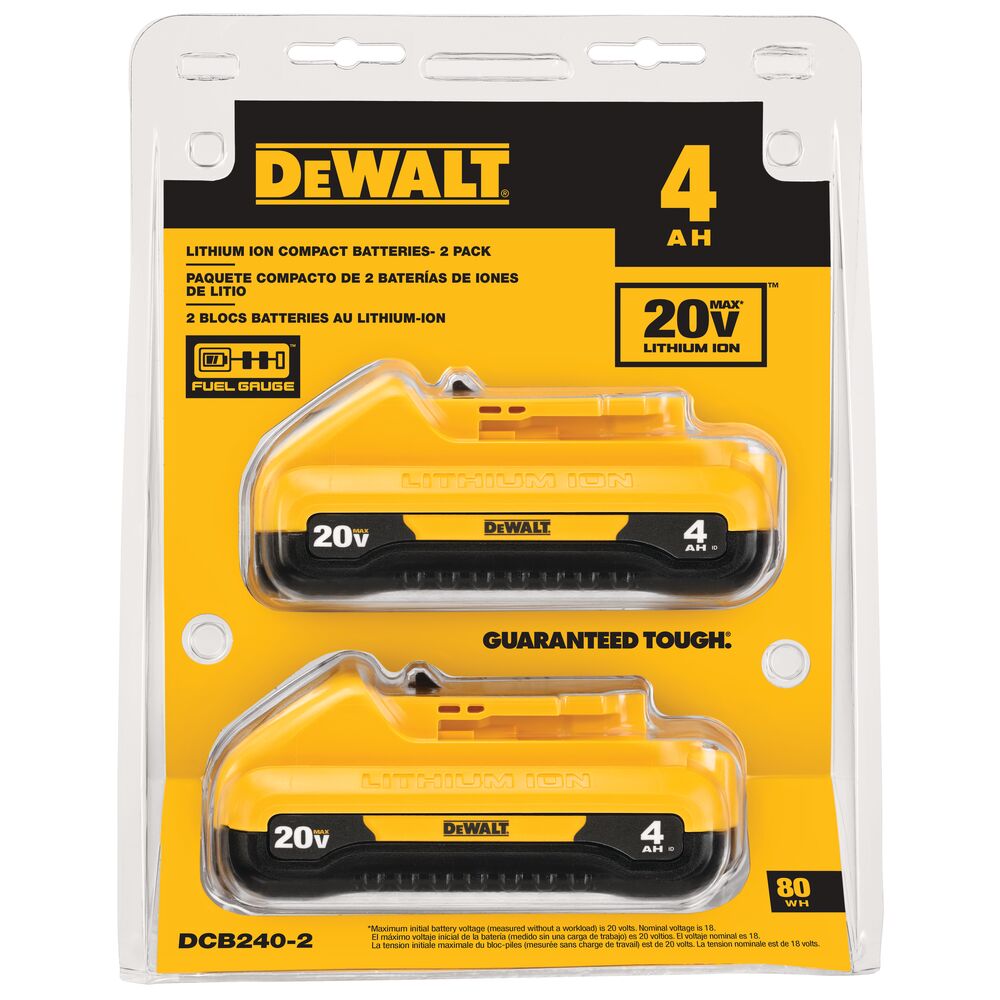 20V MAX COMPACT 4Ah DUAL PACK