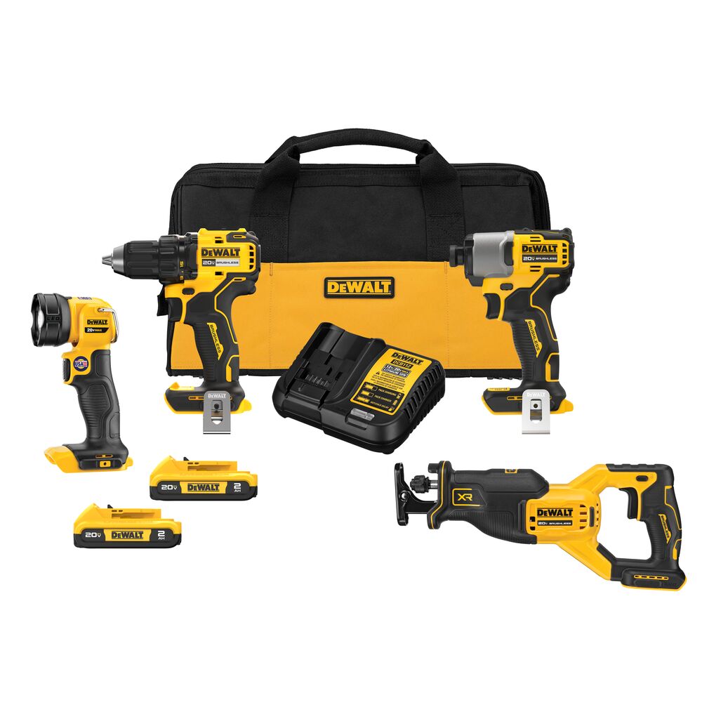 20V MAX BRUSHLESS 4-TOOL COMBO KIT