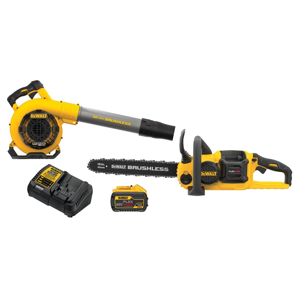 DEWALT 60V CHAINSAW/BLOWER COMBO KIT 9Ah