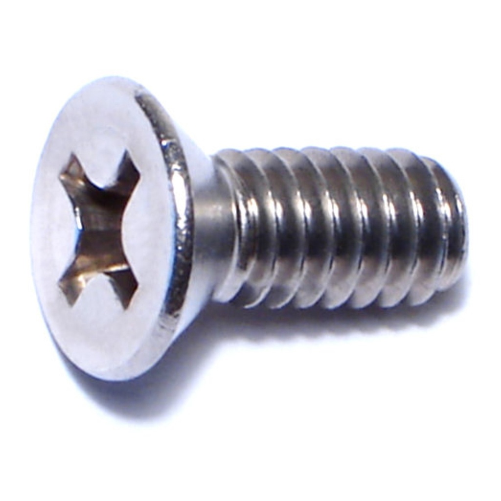 1/4-20 x 5/8 Ph Fl Mach Sc SS