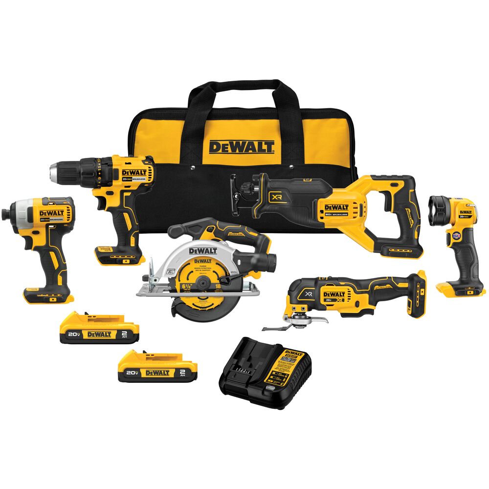DEWALT 20V MAX BRUSHLESS 6-KIT
