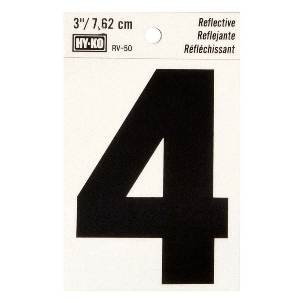 3IN REFLECTIVE NBR 4