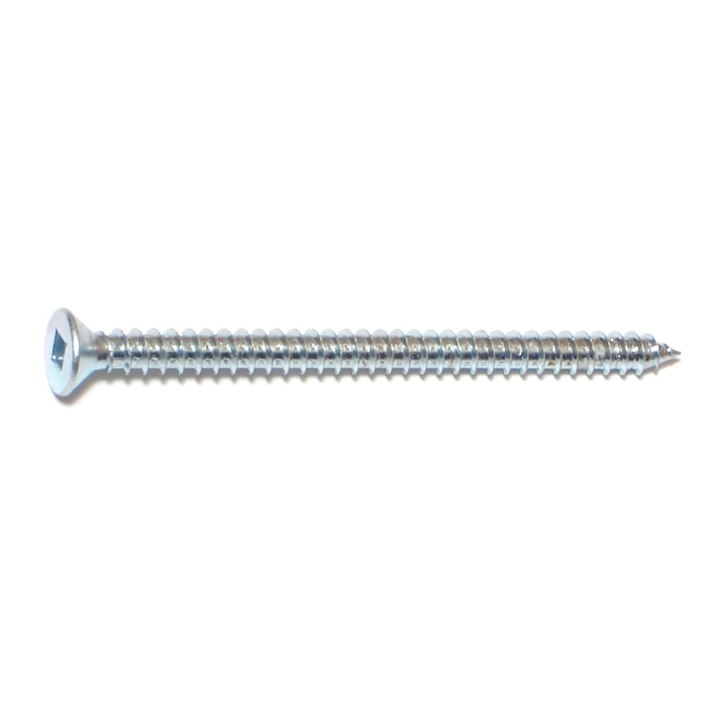 8 x 2-1/2 Sq Drv Fl SMS Zn