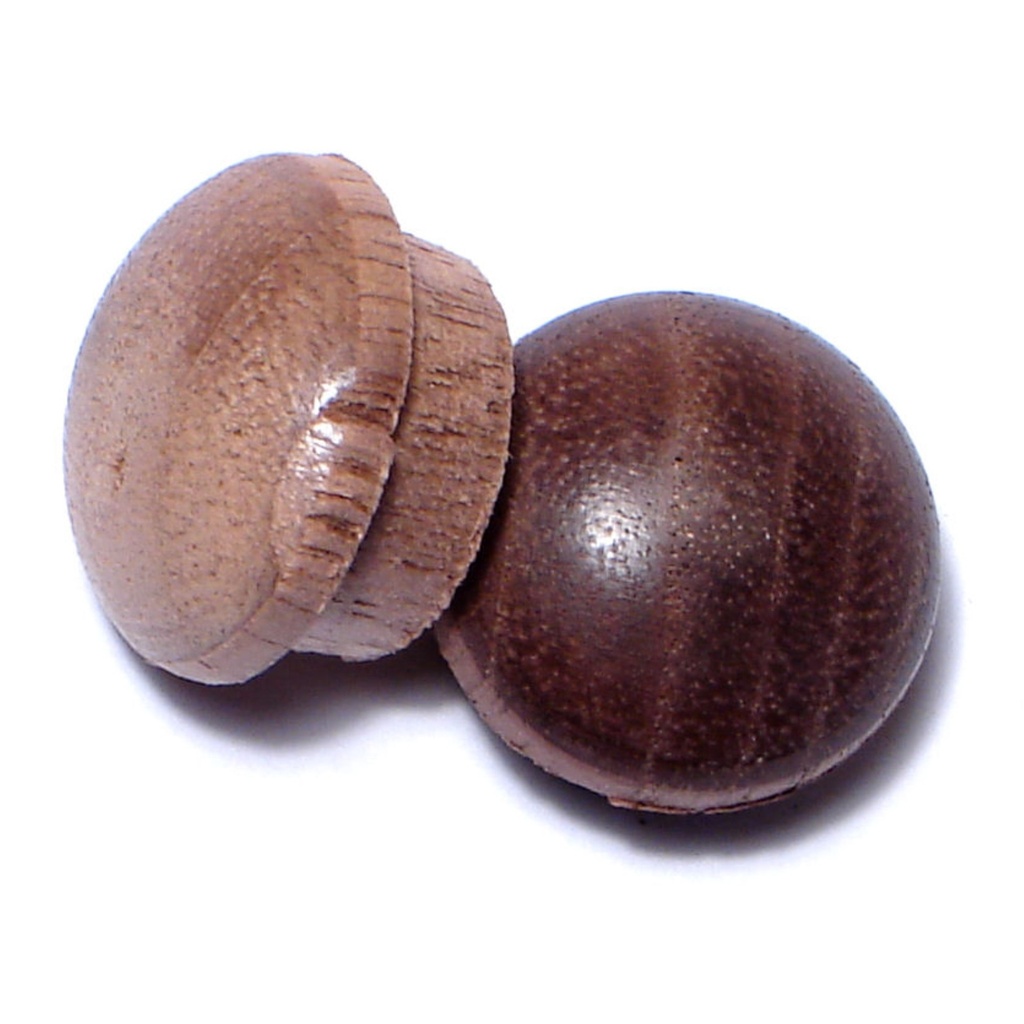 1/2 Scr Button Walnt